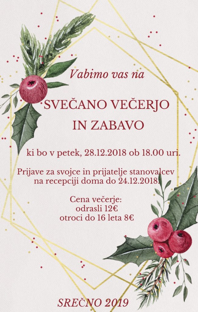 Svečana večerja in zabava