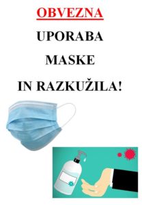 OBVEZNA UPORABA MASKE!!!