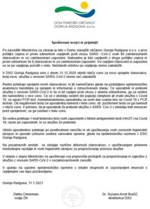 Spoštovani svojci in prijatelji!