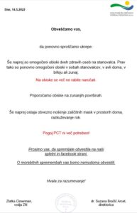 Pogoja PTC ni potrebno več izpolnjevati za obisk