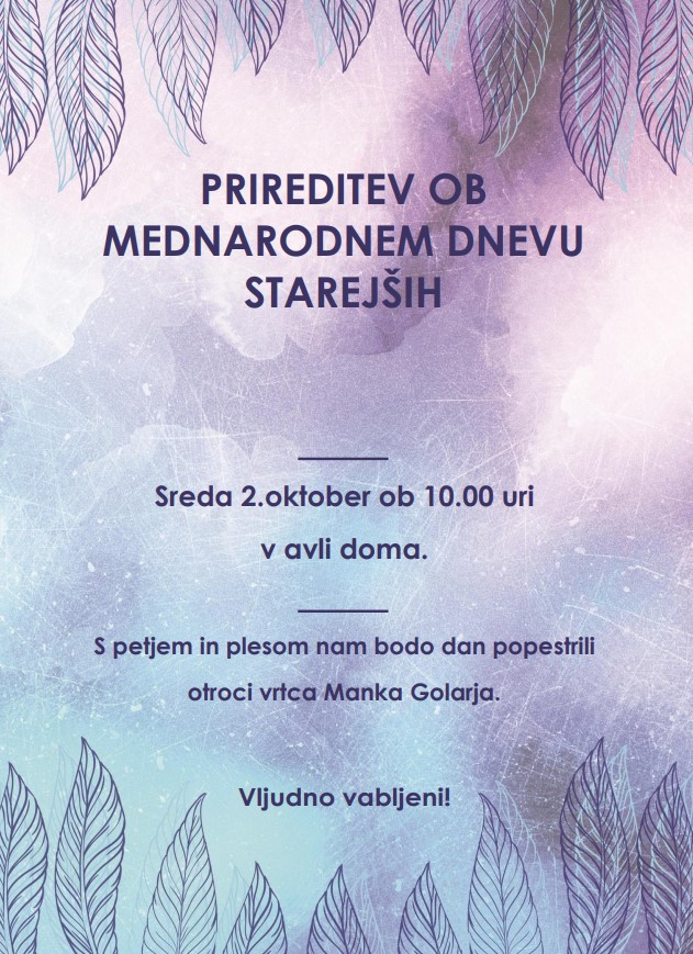 Nastop otrok ob mednarodnem dnevu starejših