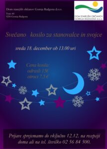 Svečano kosilo za stanovalce in svojce
